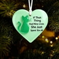 thumbnail image 4 of LanSuare Heart-Shaped Sea Glass Family Decor, 3.14Inch Acrylic Christmas Tree Hanging Ornaments, Family Holiday Keepsake for Gift, Xmas Ornament for Party Decoration, 4 of 6