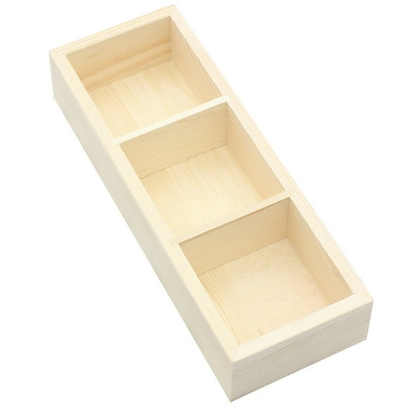 Organizador de 3 compartimentos para bolsitas de té, paquetes de azúcar, bolsitas de té y barra de café