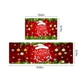 thumbnail image 3 of Cinvoph 2pcs Christmas Area Rugs for Living Room Kitchen Bedroom Beside Laundry Room Washable Rug Non Slip Low Pile Stain Non-Slip Soft Foldable, 3 of 8