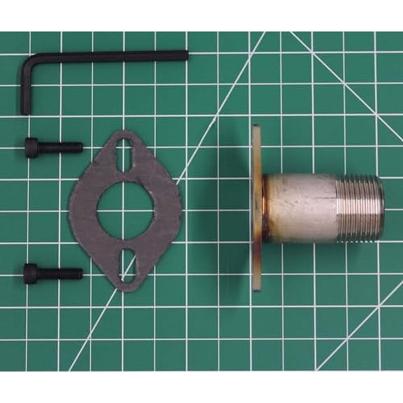 GenExhaust for Champion 3500/3200W & 3100/2800W Inverter Generator or any generator with a MODEL NO.88 cover plate Generator 3/4" NPT (National Pipe Taper) steel exhaust extension