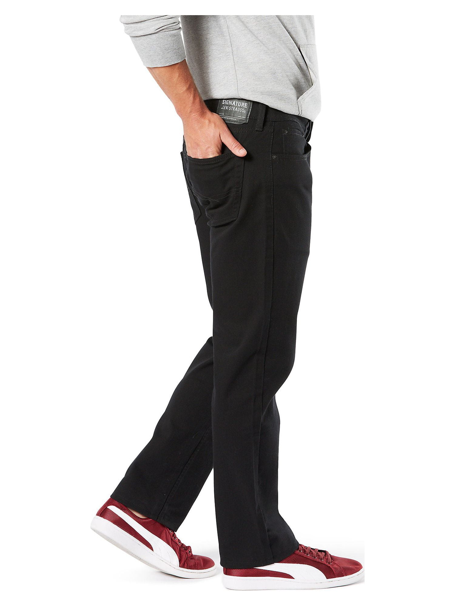 Levi Strauss Signature Men's and Big and Tall Relaxed Fit Jeans