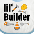 thumbnail image 4 of Inktastic Lil Builder Future Construction Worker Boys or Girls Baby Bib, 4 of 4