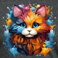 thumbnail image 3 of CafePress - Cute Cat Watercolor T Shirt - Mens Tri-blend T-Shirt, 3 of 4