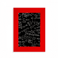 thumbnail image 1 of Formules Scientifiques Calcul Figure Image Affichage Art Cadre Photo Rouge, 1 of 4