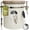 Cream, variant on Coffee Canister with Window, Airtight Stainless Steel Kitchen Food Storage Container with Lids, Date Tracker and Scoop for Grounds Coffee, Beans, Tea, Flour, Cereal, Sugar Jars, 22OZ, Green