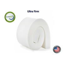 High Density Upholstery Foam Cushion 6"x 24"x 80" (52ILD) "Ultra Firm" Couch Cushion Replacement, Foam Padding (White) by Ritchie Foam & Mattress