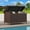 Brown, variant on Uforic 200 Gallon Large Outdoor Rattan Deck Box, Storage Box with Storage Net & Movable Wheels for Patio Furniture, Garden Tools, Gray