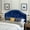 Navy Blue, variant on Queen Headboard In Black Velvet, Illustrating Contemporary Chic With Button Tufting Velvet Elegance And Decoration