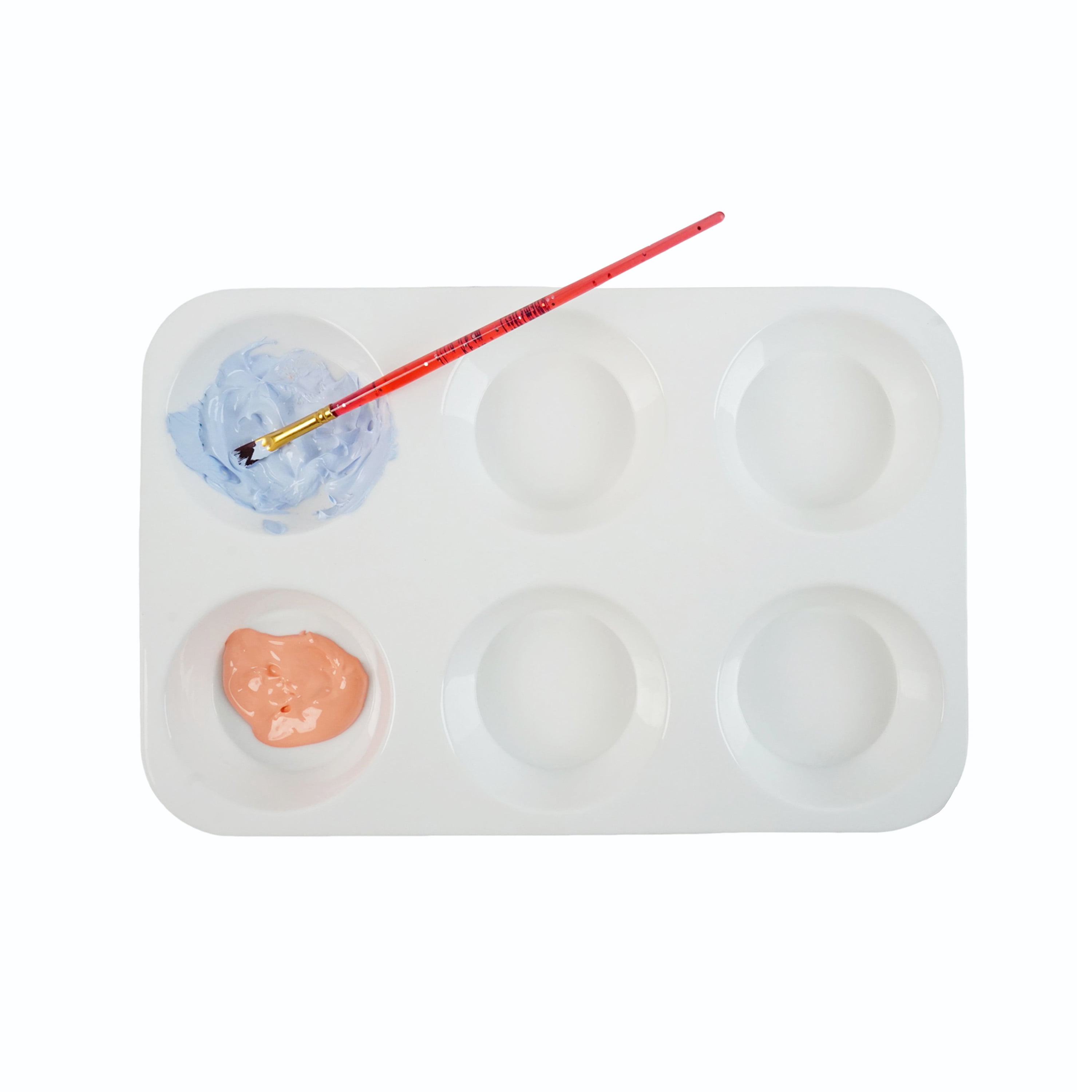 Artist's Loft Deep 6-Well Plastic Palette, 12 Pack