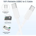 thumbnail image 3 of Kit de cargador para iPhone 16/15 con cargador rápido de 20 W y cable de 3 m, 3 of 7