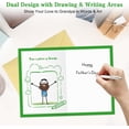 thumbnail image 5 of WaaHome Happy Fathers Day Card for Grandpa - Personalized with Drawing Area Fathers Day Card Grandpa from Grandson Granddaughter Grandkids, Handcrafted Funny Fill in The Blank Gift for Grandad, 5 of 7