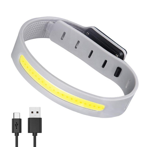 USB COB LED Brazalete Luz 350mAh 500LM Luz IPX4 Impermeable Tipo-C Recargable Hugtrwg Para estrenar
