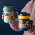 thumbnail image 1 of Portable Breakfast Cup Oatmeal Cup Cereal Nut Yogurt Mug Snack Cup Soup Mug Microwave with Lid Spoon for Kitchen Tool, 1 of 5