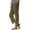 Army Green, variant on Cotton Linen Pant for Womens Straight Leg Palazzo Summer Causal Ankle Pants with Pockets