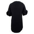 thumbnail image 2 of Alfani Womens Ruffle Sleeve Cocktail A-line Dress, Black, 8, 2 of 2