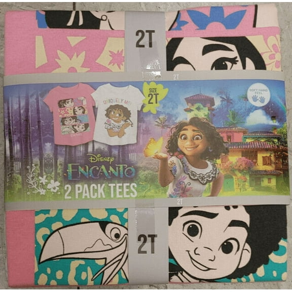 Disney Encanto Girl's 2 Pack Short Sleeve Graphic Tees (8)
