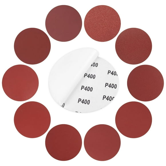 100 PCS 6-Inch PSA Sanding Discs, Self-Adhesive Sandpaper, 10 Grits (60-2000), Premium Aluminum Oxide, Sticky Back Sanding Discs for DA and Random Orbital Sanders, Woodworking, Metal