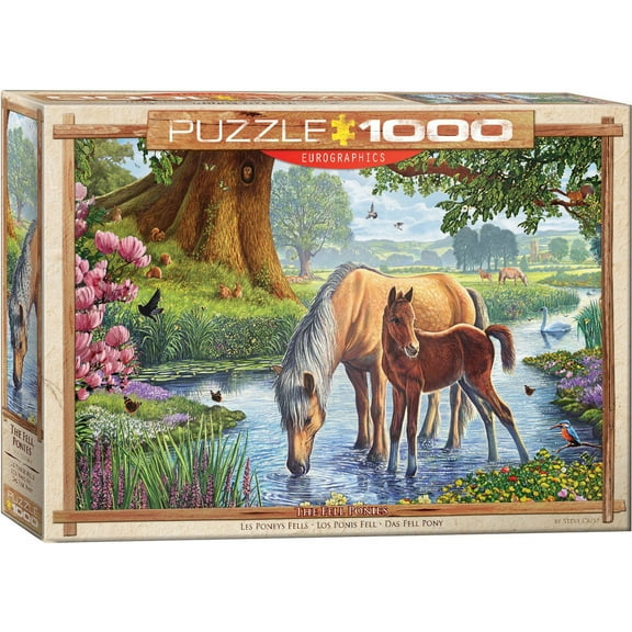 The Fell Ponies by Steve Crisp 1000-Piece Puzzle