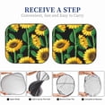 thumbnail image 7 of Uemuo Sunflower 1 Printed 2 PCS Car Windshield Sun Shade, Auto Sun Heat and UV Rays Blocker, Foldable Automotive Front Window Sunshade Protector, 7 of 7