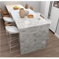 thumbnail image 4 of MOYISHI Gray Marble Self-Adhesive Wallpaper ,Contact Paper, Oilproof Waterproof Wallpaper for Kitchen Bathroom Peel and Stick Countertop Contact Paper PVC(Gray, 11.8 in×78.7 in), 4 of 7