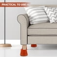 thumbnail image 6 of FELTECHELECTR Adjustable Furniture Heightening Pad Furniture Riser Brown Plastic 1Set, 6 of 6