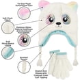 thumbnail image 4 of Addie & Tate Kids Winter Hat and Winter Gloves for Boy & Girls - Bear, 4 of 5