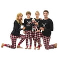 thumbnail image 3 of Beezizac Family Christmas PJS Matching Set Cotton Reindeer Plaid Pajamas for Women Size XS, 3 of 6