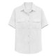 thumbnail image 5 of Mujeres de Manga Corta Tops Casual Color Sólido Doble Bolsillo Botón-Arriba Blusa de Cuello Turndown, Blusas de Manga Corta Casual para las Mujeres de Uso Diario, 5 of 7