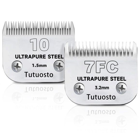 Cuchillas de repuesto para aseo de mascotas Tutuosto de Clipper Blades, número 10