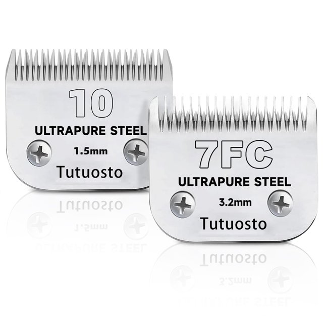 Cuchillas de repuesto para aseo de mascotas Tutuosto de Clipper Blades, número 10
