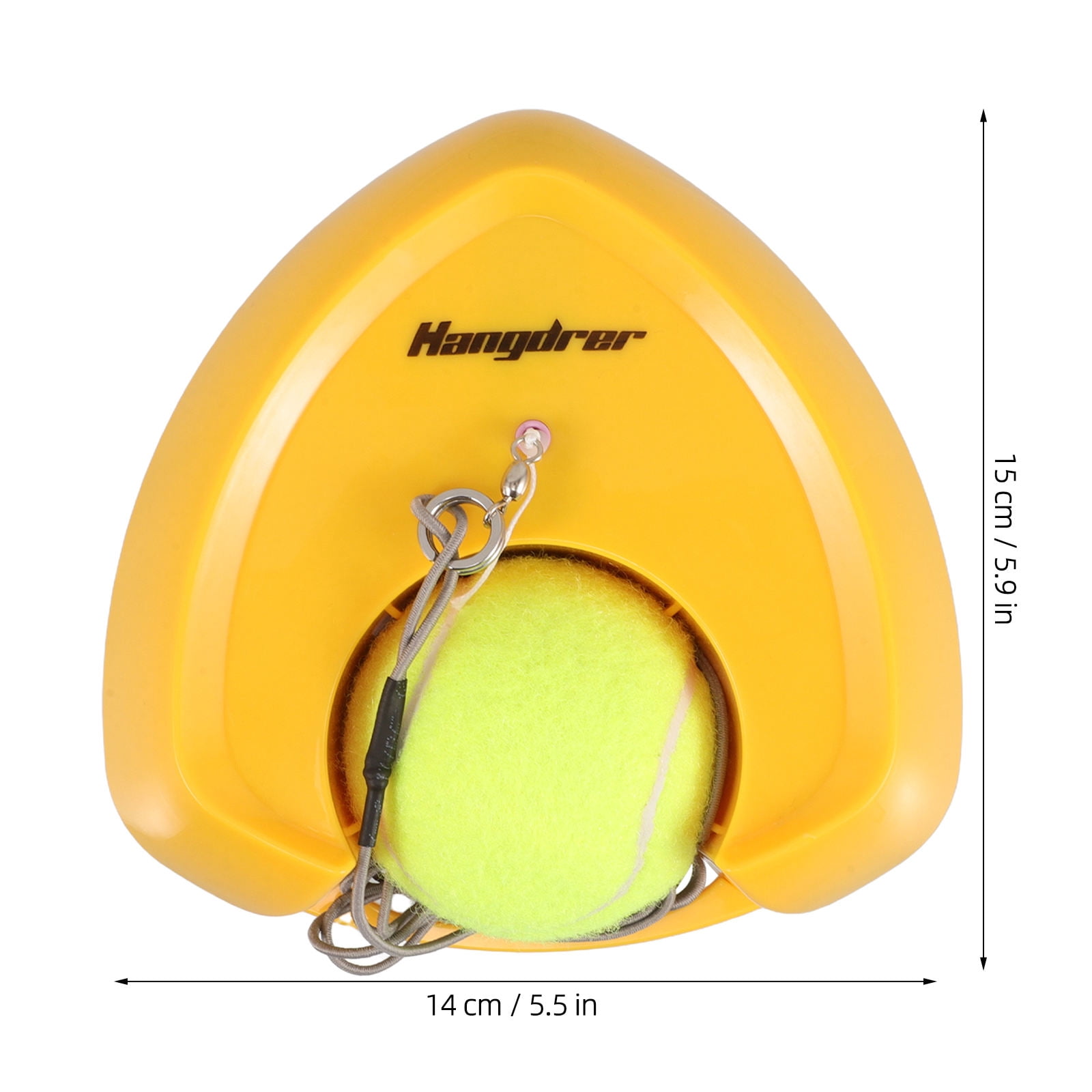 RENACLIPY Portable Yellow Tennis Rebounder with High Base for Effective Training and Practice Sessions