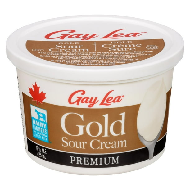 Gay Lea Foods Gay Lea Gold Sour Cream, Premium 425mL Walmart.ca
