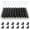 Black, variant on 60 Pcs Metal Bulldog Clips, Silver Bull Binder Clips Mini, Tiny Metal Binder Paper Clips for Tags Bags, Pictures Photos, Wire Grid Wall Decor, Office and Home Kitchen (Silver 22mm)