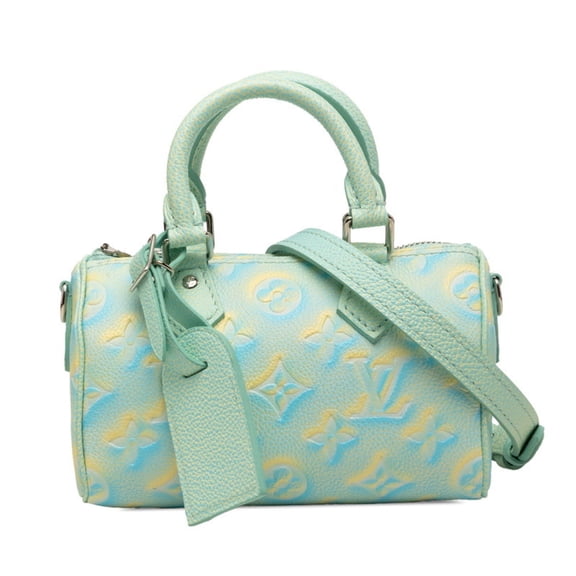 Pre-Owned Louis Vuitton Monogram Empreinte Nano Speedy Bandoulire Summer Stardust Handbag...