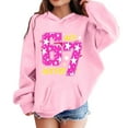 thumbnail image 2 of 67 Niños con capucha Niñas 6 7 Meme Sudadera cómoda manga larga Suéteres divertidos 6 7 Número impreso Novedad manga larga con capucha Suéter de moda cómodo once once hoodie (Rosa rosa,9-10 años), 2 of 4