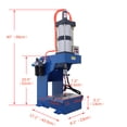 thumbnail image 2 of Pneumatic Punch Press Machine Sheet Metal Hole Punches Milling Machine 3306LB/1500KG, 2 of 9