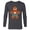 Charcoal Heather, variant on Marvel Spider-Man Toon Holiday Gingerbread Man Cookie - Long Sleeve T-Shirt for Men - Customized-Navy