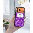 thumbnail image 5 of WIRESTER Shockproof Soft Rubber Cover Case for Apple iPhone 17 Pro Max 6.9" 2025, Purple Composition Book, 5 of 5
