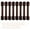 Brown, variant on 12 Pcs Child Safety Cabinet Lock with Self Adhesive Pads, Adjustable Straps Baby Proof Latches Black