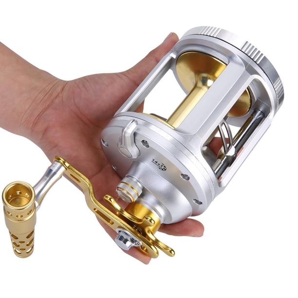 Carretes De Pesca Baitcasting, Nivel Carrete De De Viento Para Agua Salada Big Game Fishing-Right Handed - 44 Lb Max Drag 3000 Soledad Carrete de pesca de caza mayor