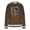 #425-Brown, variant on Yusimy Men's Carnival Print Long Sleeve Hoodie Crew Neck Kangaroo Pocket Loose Fashionable Casual Sweatshirt