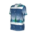 thumbnail image 2 of Haiem Hip Hop Hipster Baseball Jersey Button Down Shirts Sports Uniforms Men Women Jersey(Christmas Trees,3X-Large), 2 of 9