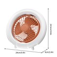 thumbnail image 2 of Quinlirra Night Light Multi-function Circulation Fan Intelligent Hanging Stand Automatic Oscillating Head Electric Fan Deals Of The Day Clearance, 2 of 8