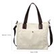 thumbnail image 5 of OUNONA Tote Bag De Lona Con Estilo Y Gran Espacio Para Guardar Objetos Personales, 5 of 6