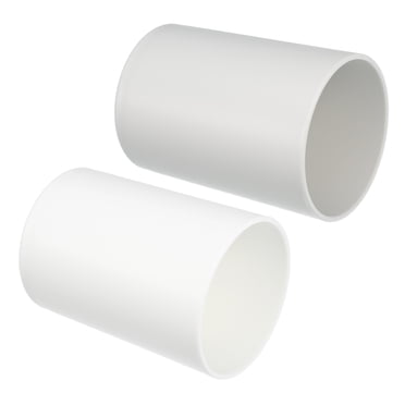 Unique Bargains 2pcs Bathroom Toothbrush Tumblers PP Cup for Bathroom Kitchen Color White Gray 4.05''x2.91''