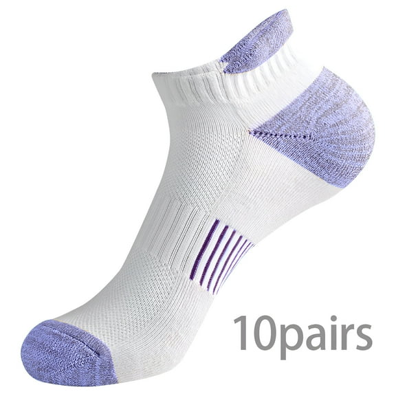 TELOLY 8Pairs Ankle Socks for Women,100%Cotton Womens No Show Socks Size 7-9,Low Cut Socks