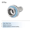 thumbnail image 3 of Uxcell Hose Barb Fittings G1/4 x 7mm Thread Male Aluminum Pipe Fitting Adapter for Water Cooling System Pack of 6, 3 of 4