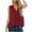 Red, variant on Aoochasliy Womens Blouses Short Sleeve Tunic Shirts Loose Casual Sleeveless V-Neck Solid Casual