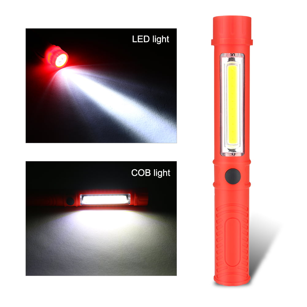 Multifunction COB LED Light Magnetic Pocket Pen Inspection Work Flashlight 