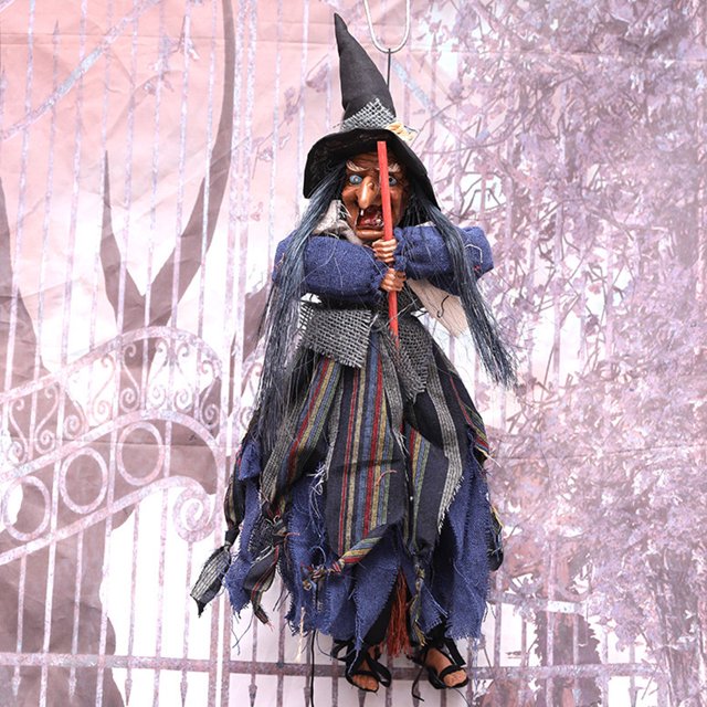 Adorno fantasma colgante de Halloween Control táctil de voz para decoración de casa embrujada
